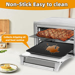 HASTHIP Oven Liners for Bottom of Oven with 12x12 inch Pre Cut Square Sheets | Includes 3 Air Fryer Liners and 3 Mesh Sheets