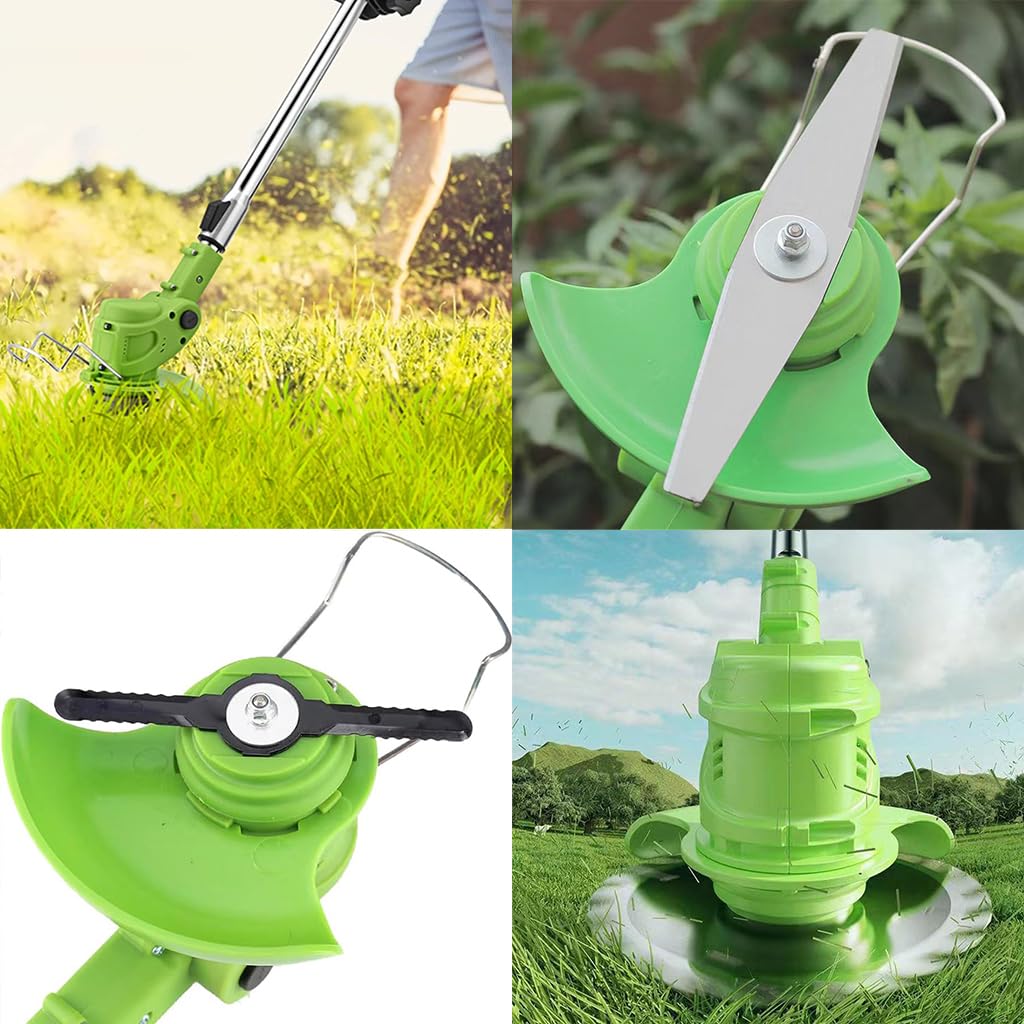HASTHIP Grass Trimmer Blade 15cm Alloy Round Cutting Head Set with Saw & Plastic Blades | Fits Most Weed Cutter Machines