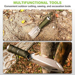 HASTHIP Gardening Shovel for Outdoor & Camping Use with 9 in 1 Tools and Ergonomic Handle | Stainless Steel Multi Tool