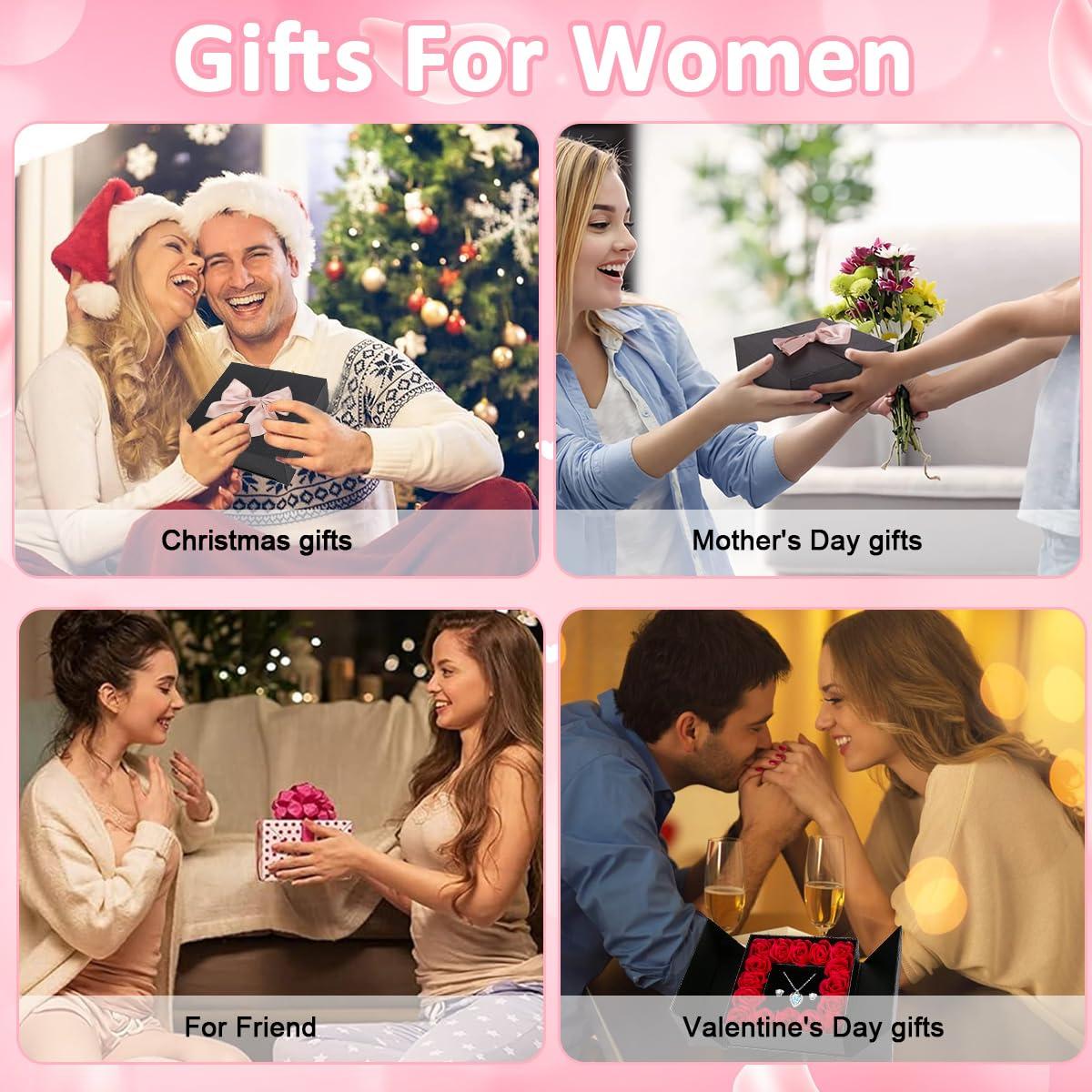 HASTHIP Metal Rose Flower Gift for Women featuring Eternal Real Rose | Romantic Anniversary Present