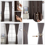 HASTHIP Magnetic Curtain Tiebacks for Home and Office with Strong Nickel Plated Magnet | Pack of 2