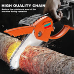 HASTHIP Chainsaw Saw Chain for Wood Cutting and Tree Pruning with 6 in Guide Rail | 2 Pcs Steel Set