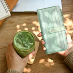 HASTHIP® Slim Wallet Women with RFID Blocking Bifold Leather Wallet Credit Card Holder Clutch Wallet
