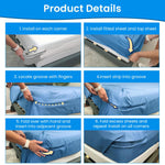 HASTHIP Fitted Sheet Fasteners Set for Secure Bed Corners with Curved Clamp Design Pack of 4