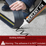 Rubber Door Sweep Weatherproof Door Seal Strip Non-sticky Door Window Weather Stripping, Door Weatherstrip, Door Seal Strips, Weather Stripping for Doors and Windows, 88mm width, 9.84ft