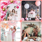HASTHIP Balloon Decorating Strip Kit for DIY Arch Garland with 32Ft Tape & 300 Dots | Includes Tying Tools and Flower Clips