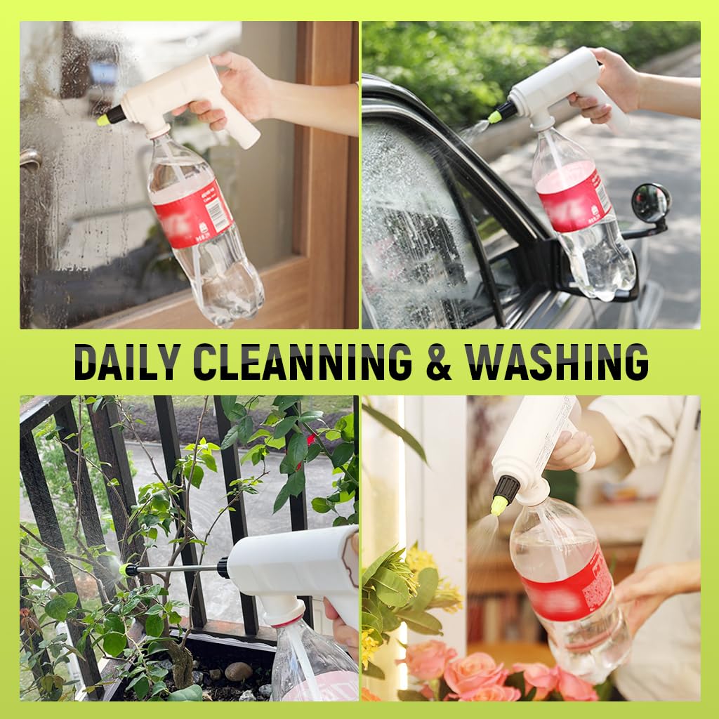 HASTHIP Electric Sprayer for Plants with Metal Long Nozzle and Smart Timer | USB Rechargeable