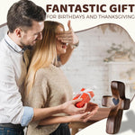 HASTHIP Handheld Prayer Cross for Spiritual Reflection with 1.9 in Curved Wood Design | Heart Emboss Center