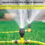 HASTHIP Outdoor Sprinkler for Garden Watering with 360° Rotation Control covering 2690 sq ft | Adjustable ABS Irrigation System for Lawns and Farms