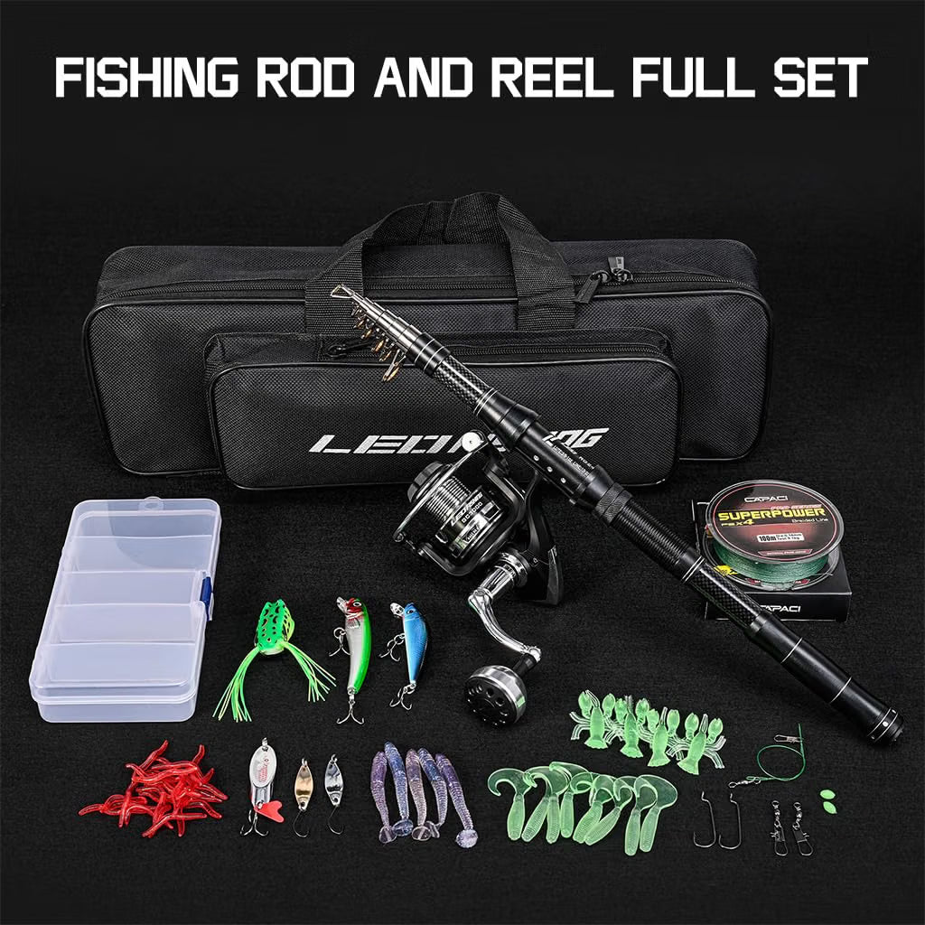 HASTHIP Telescopic Fishing Rod & Reel Combo Kit