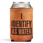 HASTHIP® Enfriador de Latas de Cuero para Cerveza 12 oz,Funda Aislante Grabada,Regalo Divertido para Hombre Papá,Abuelo Día del Padre Cumpleaños y Navidad - Marrón