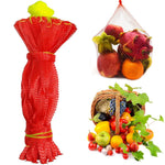 HASTHIP Hanging Watermelon Nets Bags for Trellis with Drawstring Closure 40CM 100pcs | Reusable Polypropylene Fruit Hammock