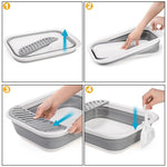 HASTHIP® Collapsible Small Cat Litter Box