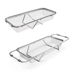 HASTHIP® Supvox Extendable Over The Sink Dish Drying Rack, Stainless Steel Drainer Basket for Kitchen Sink, 12.2x4.8x2.4in