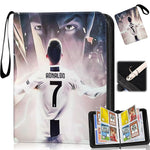 HASTHIP® Soccer Card Binder Collector's Album for Football Cards Album, Trading Cards Album Football with 50 Removable Sleeves for 400 Cards, Compatible w