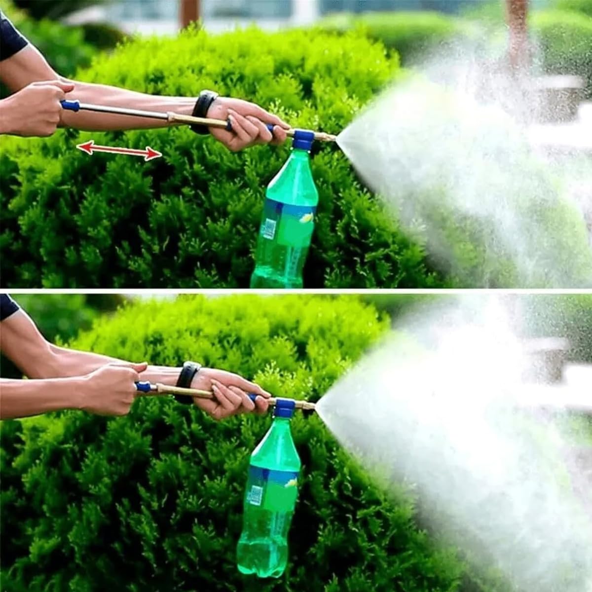 HASTHIP Manual Garden Sprayer for Gardening and Cleaning with Dual Nozzles | 3 PCS Brass Pump Attachment
