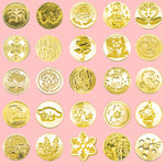 HASTHIP Wax Seal Stamp Set with 15 Multicolor Beads and 6 Stamps for DIY Crafts | Pink Cat Claw Handle Kit