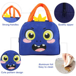 HASTHIP Lunch Bag for School and Picnic featuring Insulated Liner 21x12x18cm Blue | Zippered Closure