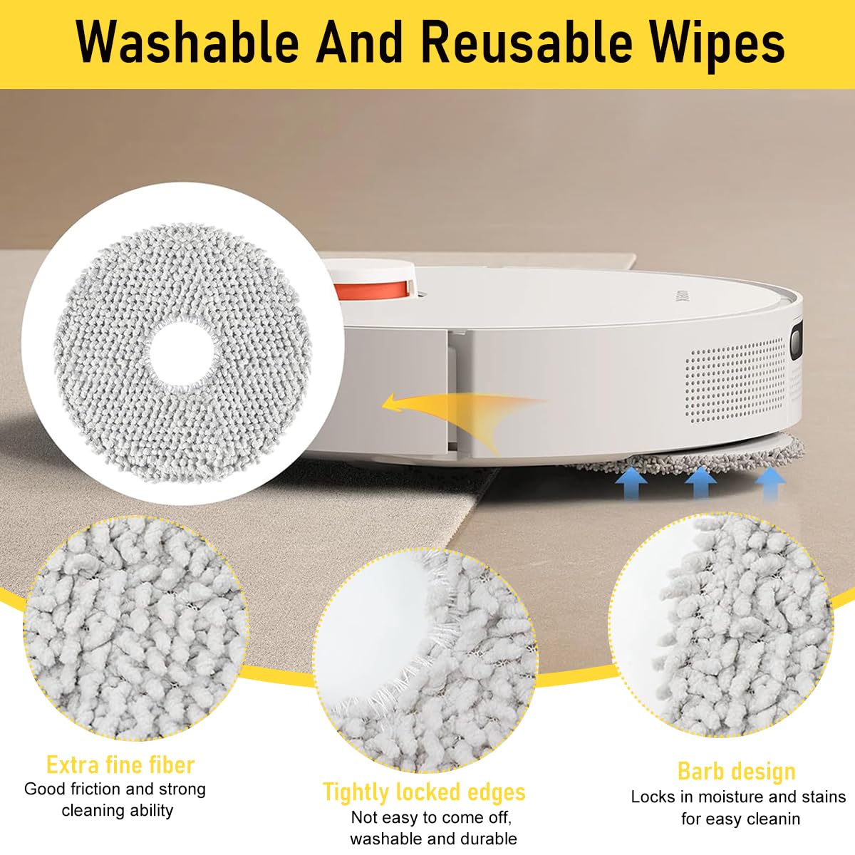 HASTHIP Replacement Parts Kit for Dreame L10s Ultra | 10 Pieces with 4 Side Brushes and Filters