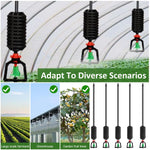 HASTHIP Hanging Drip Irrigation Kit for Gardens and Greenhouses with 60 cm 360° Rotary Sprinklers | 10 Pcs Automatic Watering System