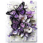 Diamond Painting Kit, 5D Diamond Painting Kit for Adults & Kids, 12x16inch DIY 5D Round Full Drill Butterfly Diamond Art, Very Suitable for Home Leisure and Wall Decoration