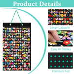 HASTHIP Shoe Charms Organizer for Wall Display with 180 Slots and Felt Board | Easy Hanging