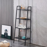 HASTHIP 4 Tier Metal Plant Stand for Balcony with Tapered Frame | Indoor Outdoor Decor Shelf