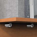 HASTHIP Shelf Support Pegs for Cabinets and Closets featuring Anti Slip Silicone Sleeve | 20pcs Black Iron Pins