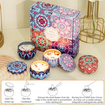 HASTHIP Scented Candles Gift Set for Home with 4×60 g Natural Scents & Tin Jars | Ideal Gifts