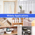 HASTHIP Retractable Curtain Rod for Window and Wardrobe featuring 16.9–27.5 in Length | 30 mm Metal Tension Design