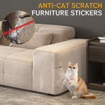 HASTHIP® Thicken Leather Couch Protector Sticker 11.8x118 Inches Transparent Thicken Furniture Anti-Scratch Protective Sticker Cuttable