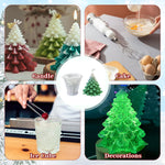 HASTHIP Christmas Tree Silicone Resin Art Mold for DIY Crafts featuring 85x84mm Flexible Non Stick Design | Ideal for Soap Candle and Holiday Décor