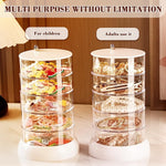 HASTHIP Jewelry Organizer Box for Earrings and Necklaces with 72 Compartments featuring Triple Tier Stepped Clear Acrylic Drawers | Space Saving Storage
