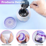 95pcs Resin Jewelry Molds Kit, 5 Pairs Earring Silicone Molds Epoxy Casting Molds with Hole, Sets of Earring Hooks, Jump Ring, Eye Pins for Resin Jewelry, Pendant, Key Chains, 5pcs Earring Mold