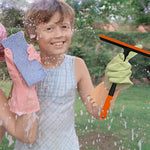 HASTHIP Shower Squeegee for Windows and Glass featuring 3 in 1 Design with 360° Rotating Head