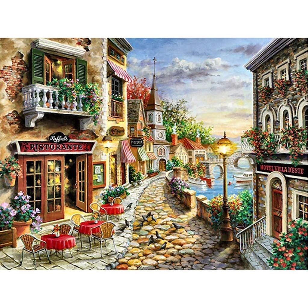 HASTHIP Diamond Painting Kit for Home Wall Decor 11.8x15.8 in featuring Full Drill Canvas