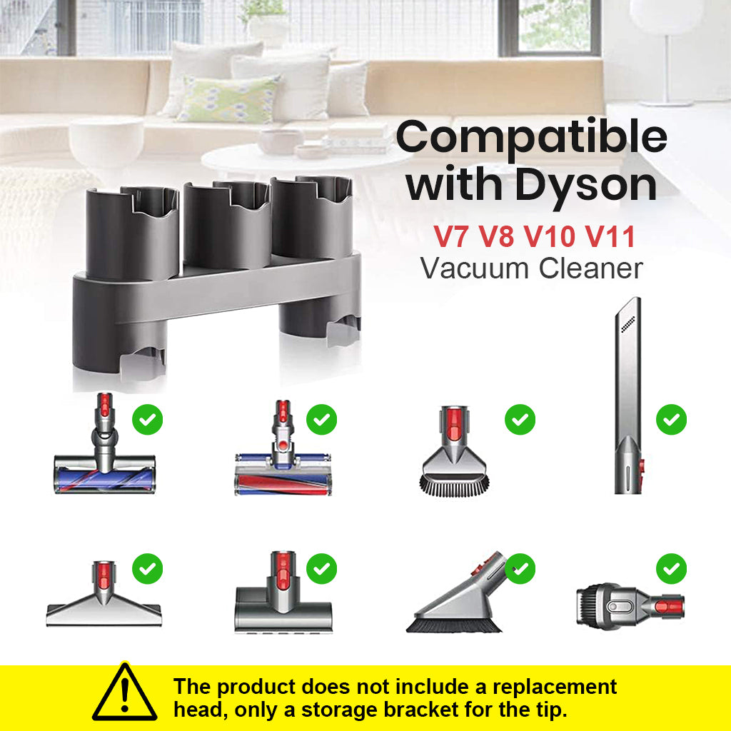 HASTHIP® Attachment Organizer Holder for Dyson Vacuum Cleaner Series, Accessory Holder Rack Wall Mounted Holder Organzier Accessories Organzier for Dyson V7 V8 V10 V11 Vacuum Cleaner Attachment.