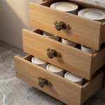 HASTHIP 2-Piece Mushroom Cabinet Knobs in Zinc Alloy with Antique Brass Backplates