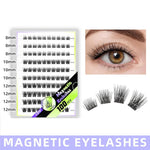 HASTHIP® YourBrand 100Pcs Self Adhesive Lash Clusters, No Glue Needed, Natural Look Pre-Glued Individual Eyelashes Extensions, Reusable Cluster Lashes 8/10/12mm Wispy Short DIY Lash Extensions