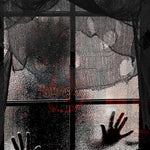 HASTHIP Halloween Black Creepy Cloth for Haunted House and Party Decor 31.5 x 94.5 in Gauze Fabric