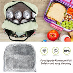 HASTHIP Insulated Lunch Bag for School and Office with Leak Proof Zipper and 23x13x20 cm Storage | Cartoon Design for Kids and Adults