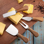 HASTHIP Cheese Knife and Charcuterie Utensils Set with 20Pcs Stainless Steel & Wooden Handles for Entertaining