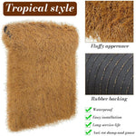 HASTHIP Artificial Thatch Trim for Tiki Hut and Roof Edging 40×100 cm | PE Straw Yellow