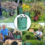 Heavy Duty Garden Waste Bag, 300L Reusable Leaf & Yard Trash Container, 80 Gallon PP Yard Debris Bag with Reinforced Handles for Lawn, Garden Tool Storage & Organic Waste Collection