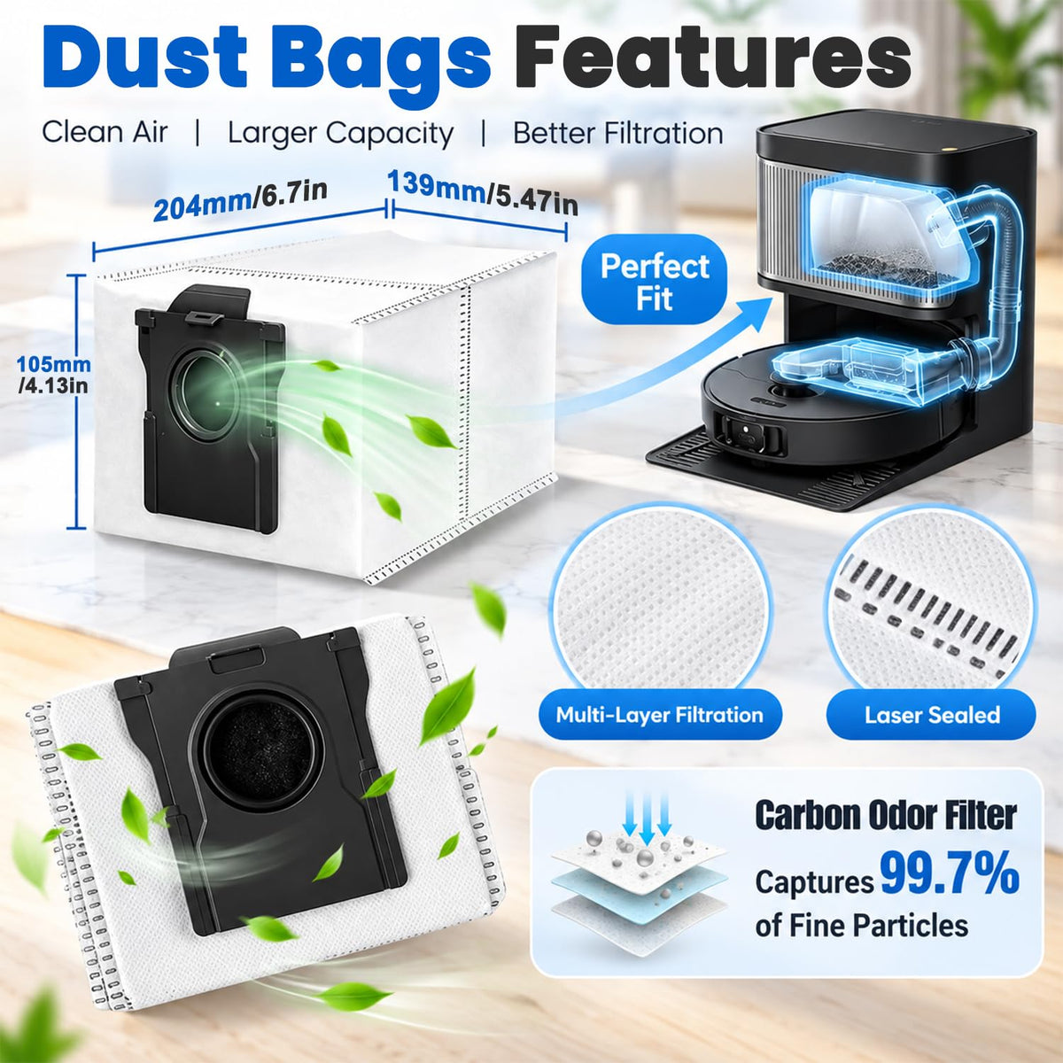 HASTHIP 38-Piece Replacement Kit for Dreame X50, L40s Pro and L50 Pro Ultra Vacuum Models