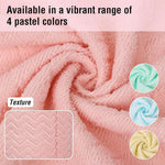 HASTHIP® 30-Count Reusable Kitchen Cleaning Cloths 8.8'' Square Dishcloth, Pre-Cut Polyester Wash Cloths for Dishwashing, Wiping & General Cleaning, Pink