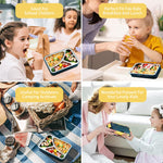 HASTHIP Lunch Box for School and Office with 4 Compartments 1000ml Stainless Steel | Leakproof Bento Set for Men Women and Kids