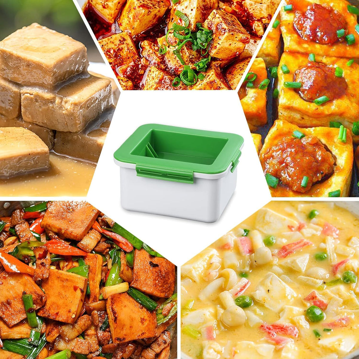 HASTHIP Tofu Press for Homemade Cooking with Efficient Water Removal | 4.5x3.78x1.77 in 2PCS