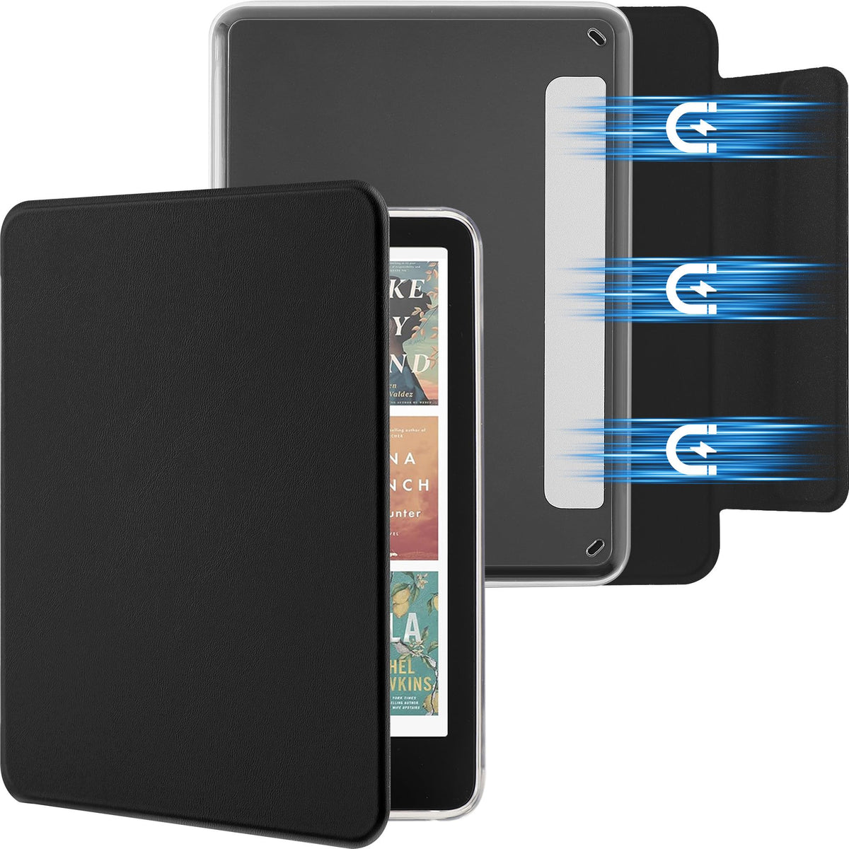 HASTHIP® Funda para Kindle Paperwhite 7'' (12ª Generación 2024) y Kindle Colorsoft Signature Edition, Funda Slim de PU con Auto Sleep/Wake y Protección Completa Desmontable