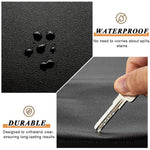 HASTHIP Leather Repair Patch for Couches and Car Seats featuring Self Adhesive 17.7×79 in Black PU Vinyl | Waterproof and Cuttable Design